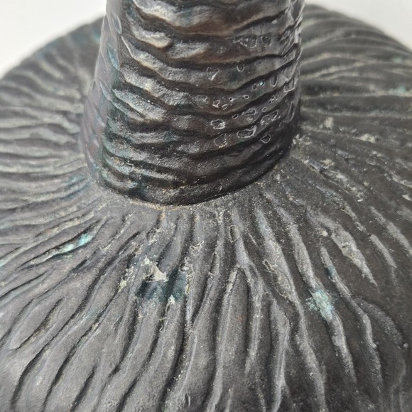 Vintage Tommy Bahama Heavy Cast Metal Palm Tree Candle Holder Single 12" - Picture 7 of 8